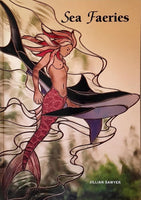 Sea Faeries 1998 Stained Glass Pattern Book - Dolphin Seahorse Turtle Mermaids - Jillian Sawyer