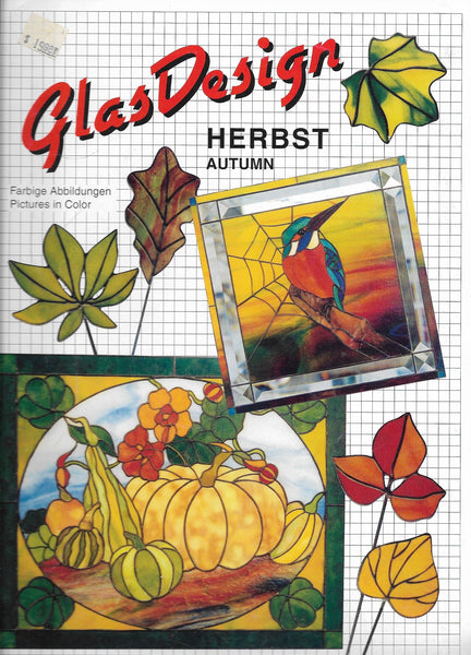 1997 GlasDesign 'Autumn' Stained Glass Patterns ~ Wonderful bird and floral patterns!