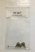 Metal Tip Set for Glassline paints - Glass and Porcelain Fusing