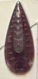 Large Jewel Teardrop Pendant and Pentagon Glass Jewels Stained Glass - Eight (8) Colors Available! Gorgeous!
