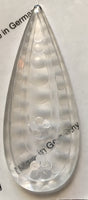 Large Jewel Teardrop Pendant and Pentagon Glass Jewels Stained Glass - Eight (8) Colors Available! Gorgeous!