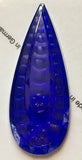 Large Jewel Teardrop Pendant and Pentagon Glass Jewels Stained Glass - Eight (8) Colors Available! Gorgeous!