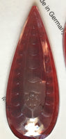 Large Jewel Teardrop Pendant and Pentagon Glass Jewels Stained Glass - Eight (8) Colors Available! Gorgeous!