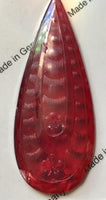Large Jewel Teardrop Pendant and Pentagon Glass Jewels Stained Glass - Eight (8) Colors Available! Gorgeous!