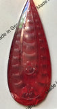 Large Jewel Teardrop Pendant and Pentagon Glass Jewels Stained Glass - Eight (8) Colors Available! Gorgeous!