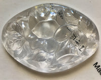 Large 52x36mm Cut Oval Rose Glass Jewel Stained Glass - Four (4) Colors Available!