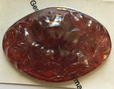 Large 52x36mm Cut Oval Rose Glass Jewel Stained Glass - Four (4) Colors Available!