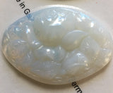 Large 52x36mm Cut Oval Rose Glass Jewel Stained Glass - Four (4) Colors Available!