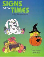 1996 'Signs of the Times' Stained Glass Pattern Book OOP - Wonderful holiday patterns!!