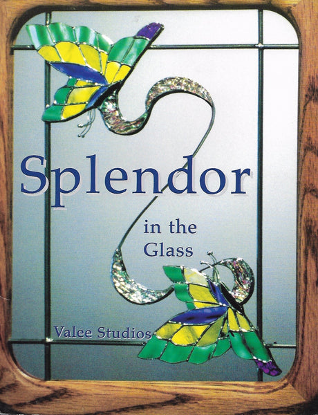 1995 'Splendor in the Glass' Stained Glass Pattern Book OOP Signed Alee Soderman