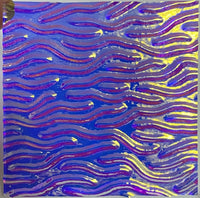 Clear CBS Cyan Copper 'Stream X' 90 COE Dichroic Glass - 5 sizes available!