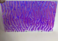 Clear CBS Cyan Copper 'Stream X' 90 COE Dichroic Glass - 5 sizes available!
