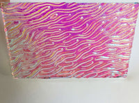 Clear CBS Magenta Green 'Stream X' 90 COE Dichroic Glass - 5 sizes available!