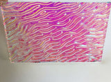 Clear CBS Magenta Green 'Stream X' 90 COE Dichroic Glass - 5 sizes available!