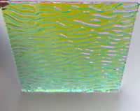 Clear CBS Green Magenta Blue (GMB) 'Stream X' 90 COE Dichroic Glass - 5 sizes available!