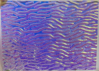 Clear CBS Cyan Copper 'Stream X' 90 COE Dichroic Glass - 5 sizes available!