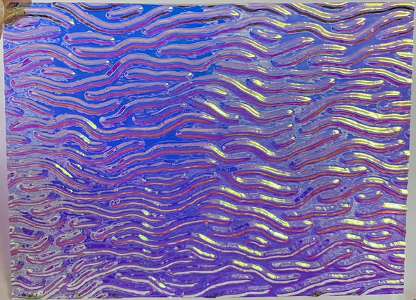 Clear CBS Cyan Copper 'Stream X' 90 COE Dichroic Glass - 5 sizes available!