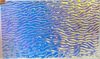 Clear CBS Cyan Copper 'Stream X' 90 COE Dichroic Glass - 5 sizes available!